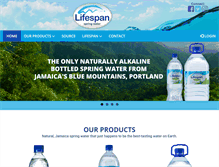 Tablet Screenshot of lifespanspringwater.com